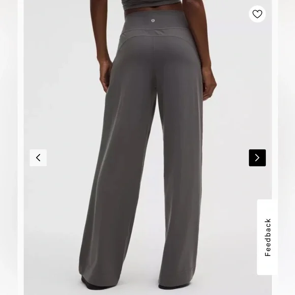 Sold out lululemon groove wide leg onyx grey size 0 - Picture 3 of 9